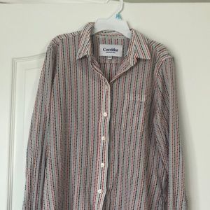 Light weight striped button down